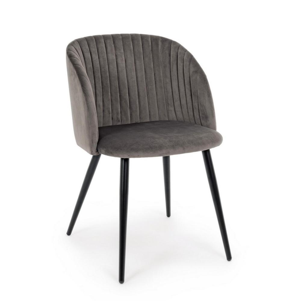 sotet szurke barsony szek modern elegans retro enterior lakas etkezo nappali etterem.jpg